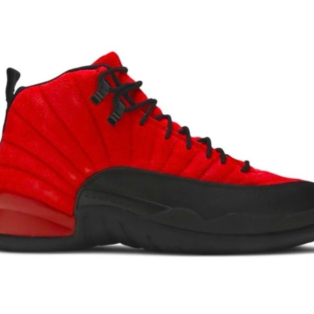 Red and Black High-Top Sneakers